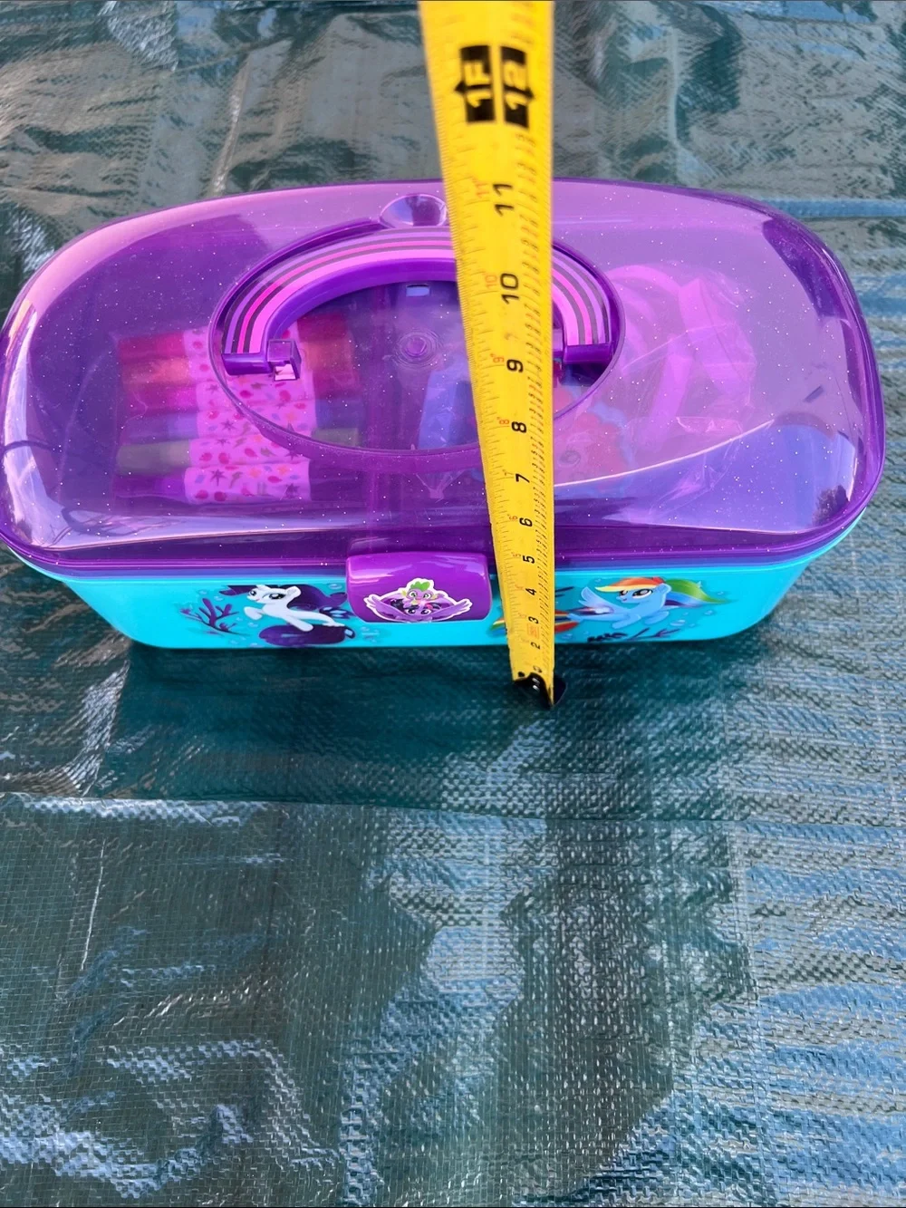 My Little Pony Aqua Storage Box with Purple Lid